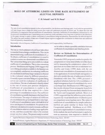 Más sobre El Índice de Plasticidad Geotécnica.