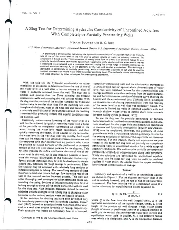Más sobre El Borde Capilar del Agua Subterránea.