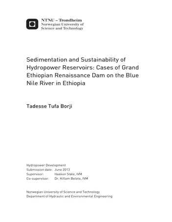 Más sobre Sedimentación y Sostenibilidad de los Embalses Hidroeléctricos: Casos de Etiopía.